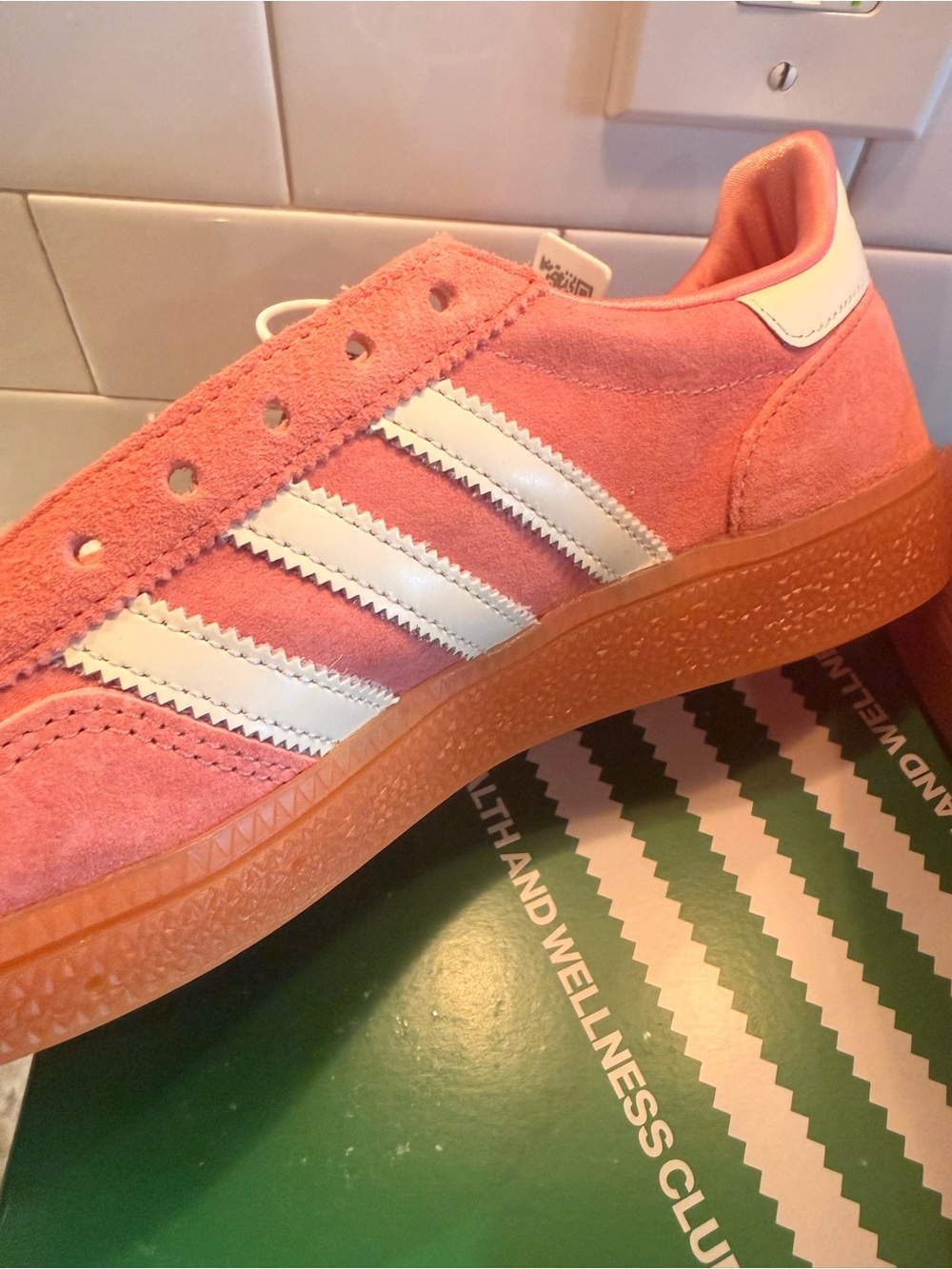 adidas x Sporty & Rich Pink Suede Sneakers - NWT (woman’s 8.5) - Picture 5 of 9